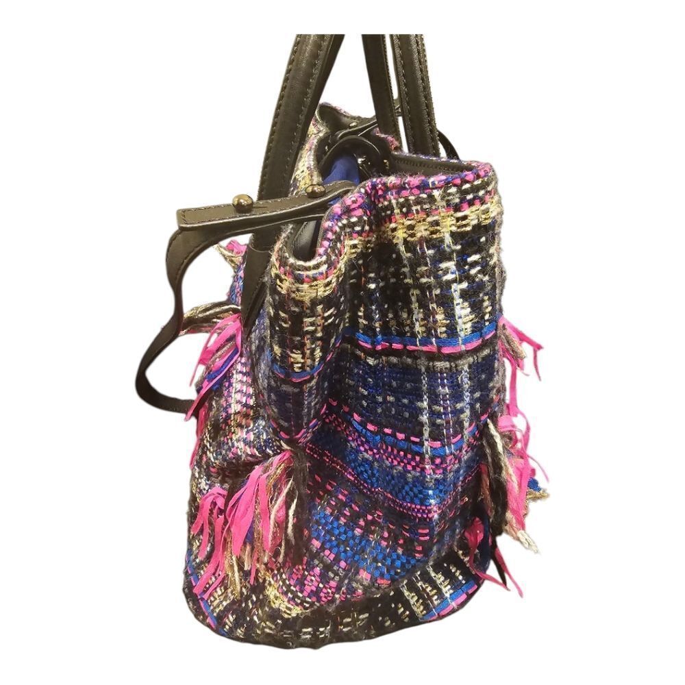 MILLY Tweed‎ Logan Tote Handbag - Picture 5 of 9